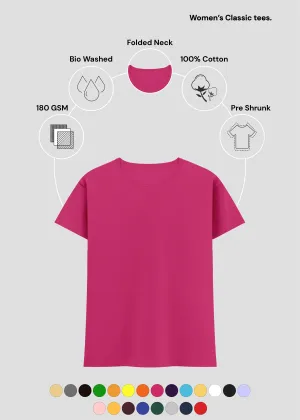 Pink Women's Classic T-Shirt | FC21 Comfy Stretch Wear