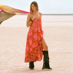 Libertine Strappy Maxi Dress Texture Play