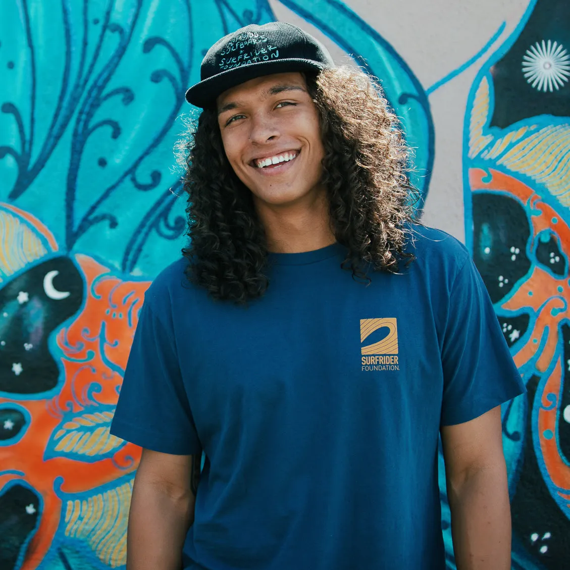 Ultra Soft Blend Navy Logo Tee