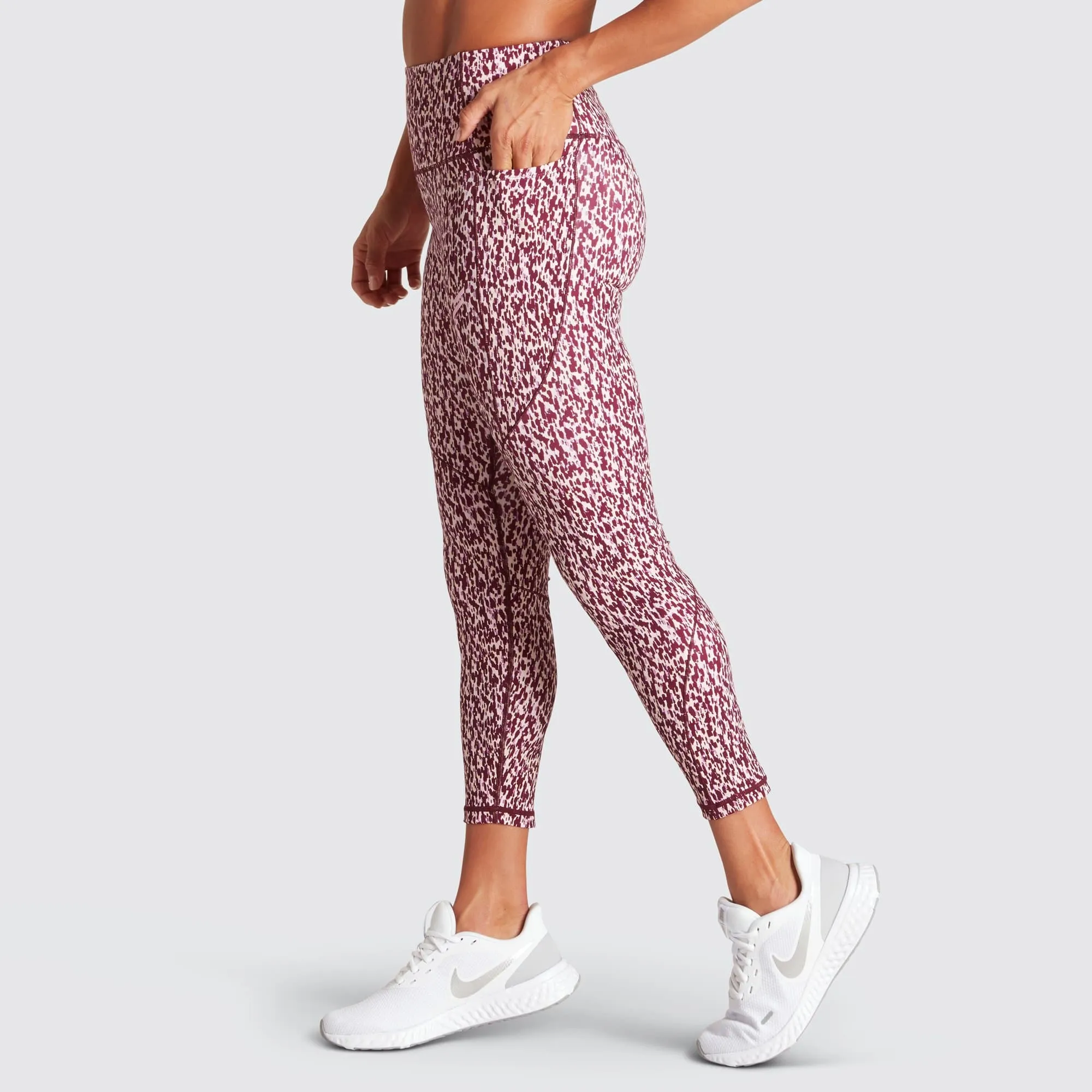 Refined fit Quick Dry All Ages Excel  Leggings - Wild Berry