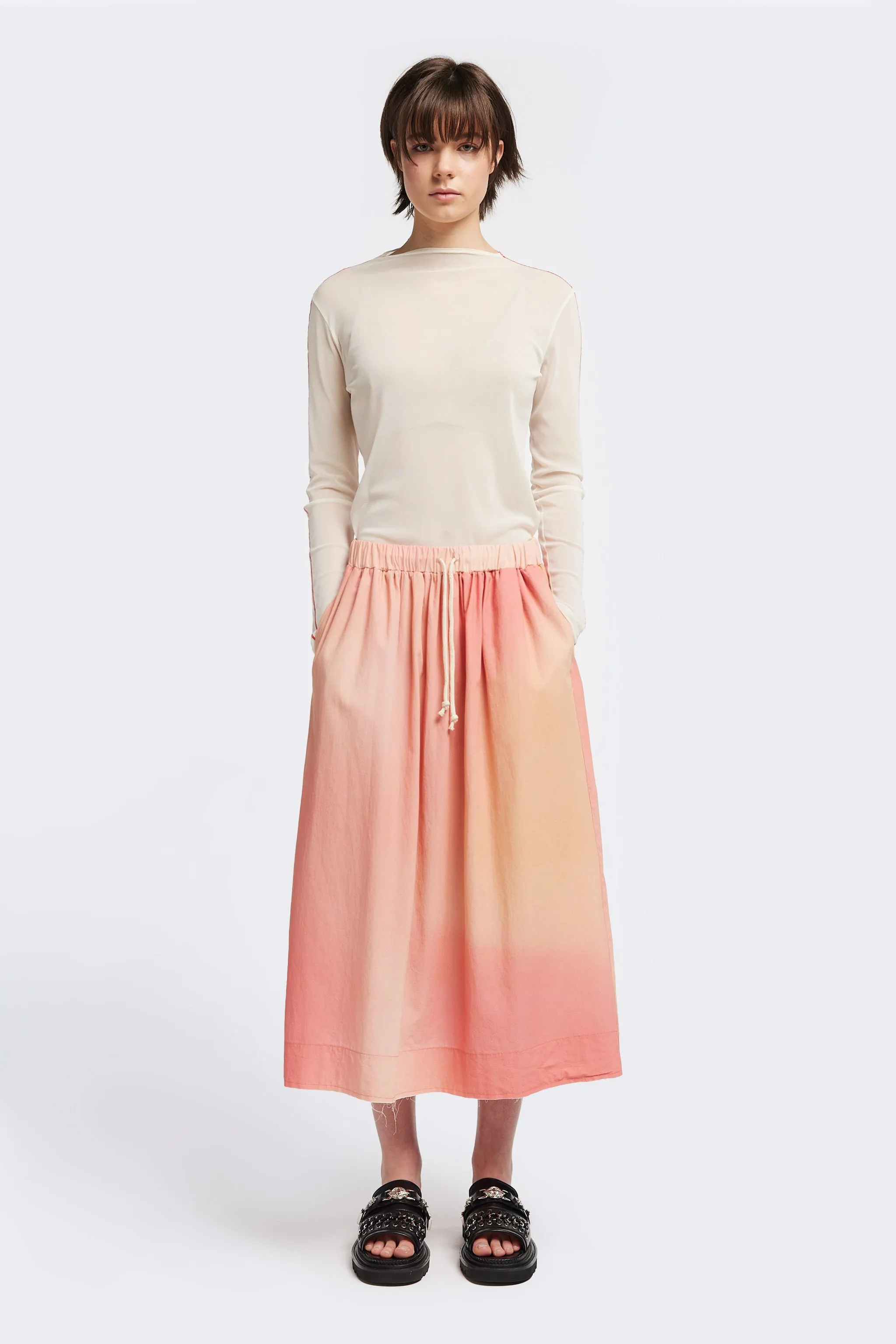 Interlude Skirt Cloud Print Anti Pilling Fabric