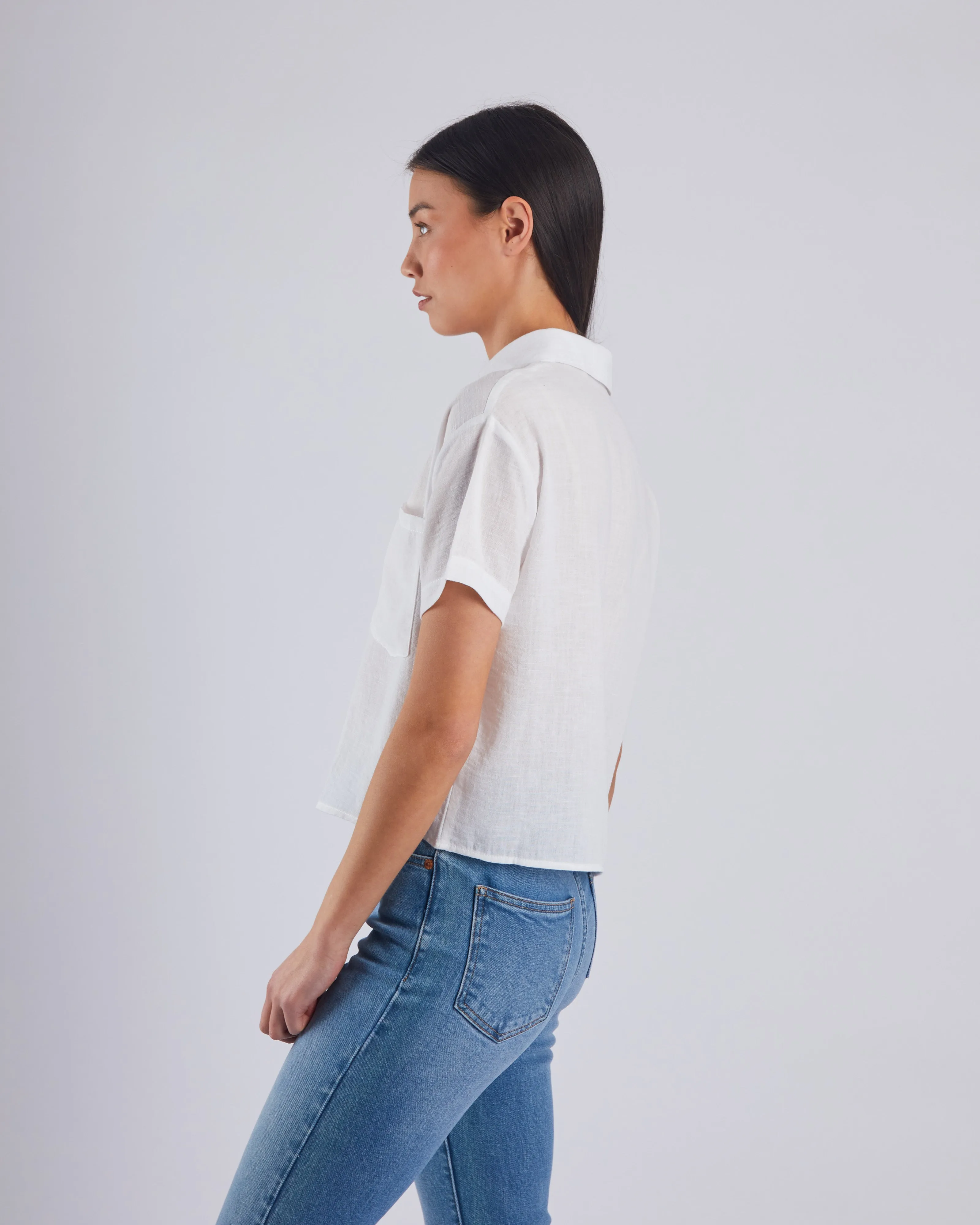 Flavia Shirt Dove White Global Cool Simple Wear