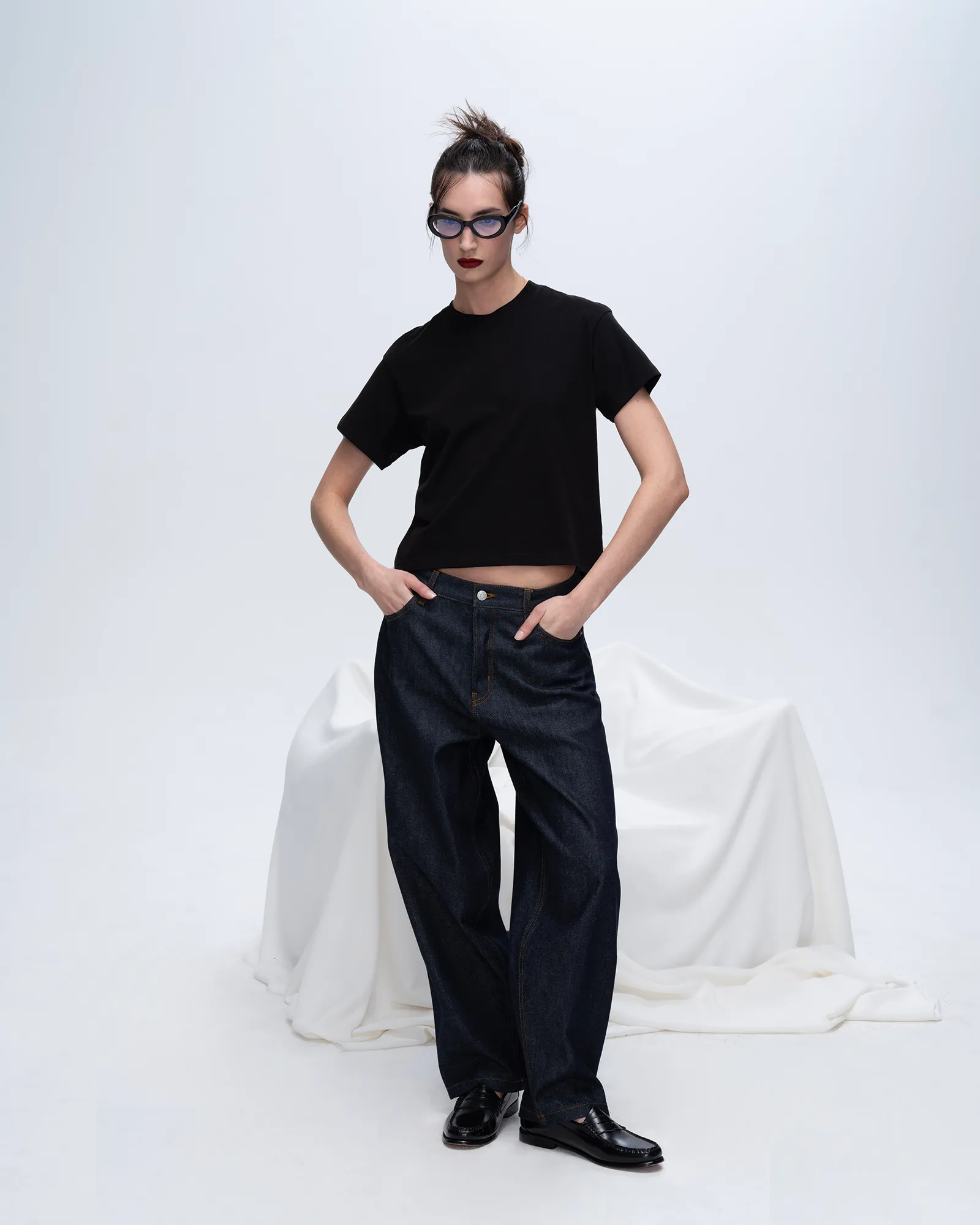 Non Iron Finish Classic Jersey Short Sleeve Boy Tee - Black