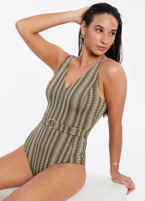 Ravello D_Dd Belted One Piece - Olive Low Profile Hardware