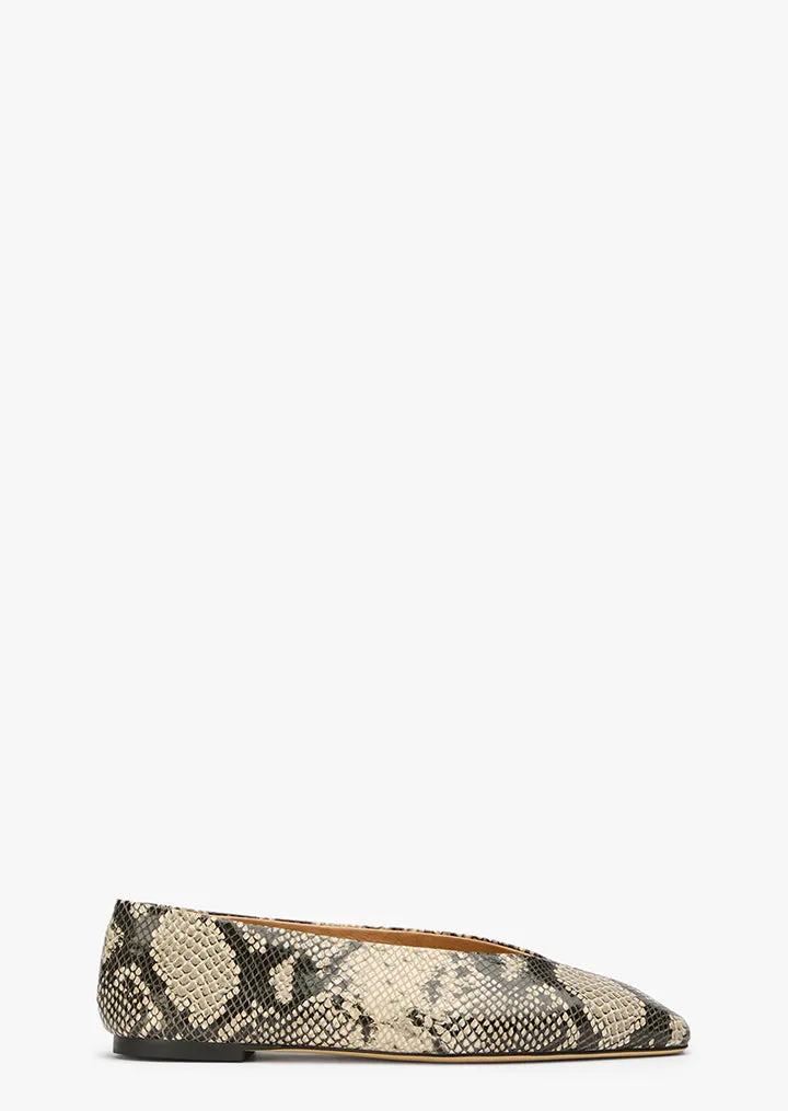 Style Ready Footwear Breathable Brash Ecru Snake