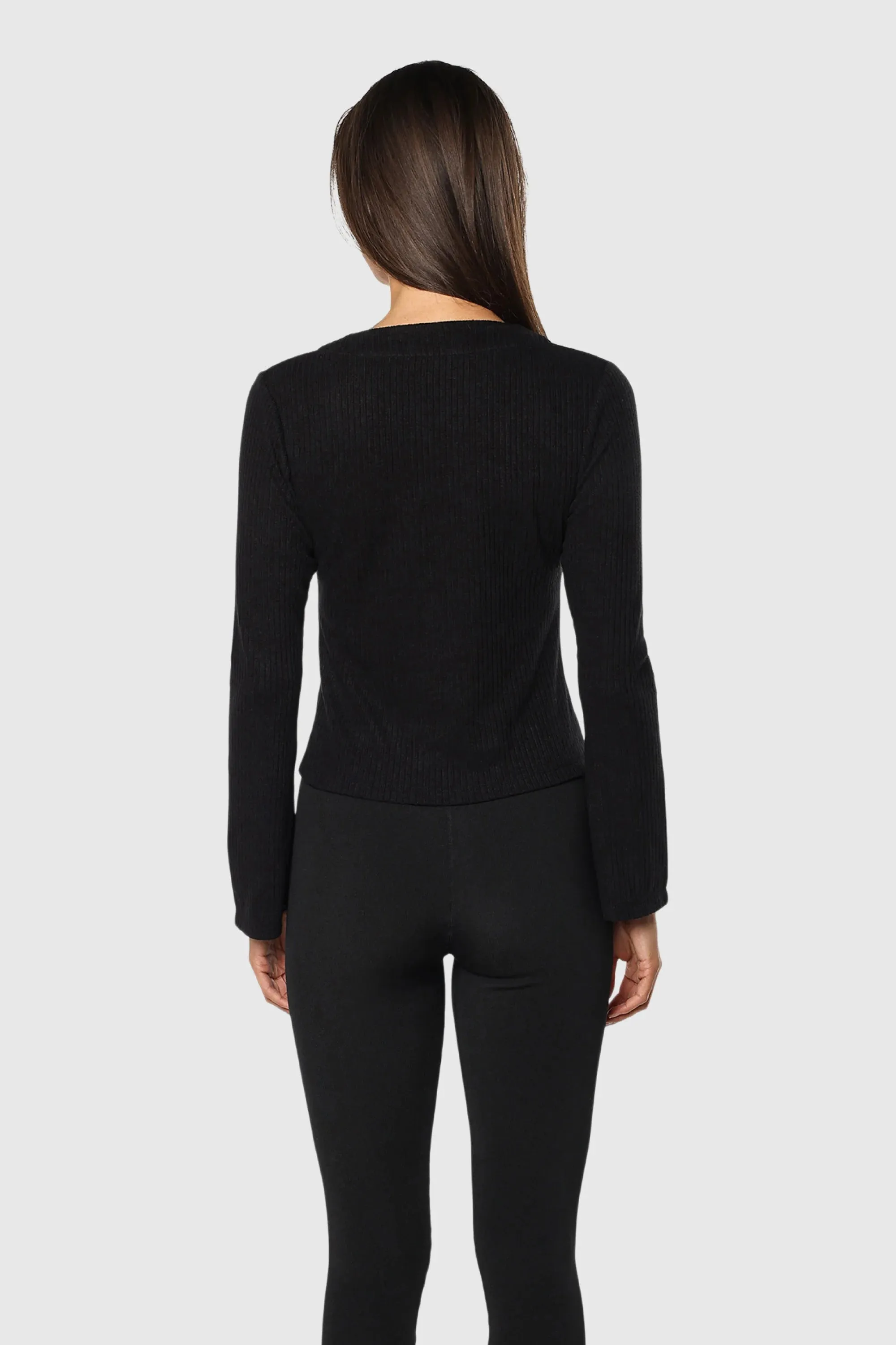 Sporty Layer Feminine Appeal Tie Front Long Sleeve