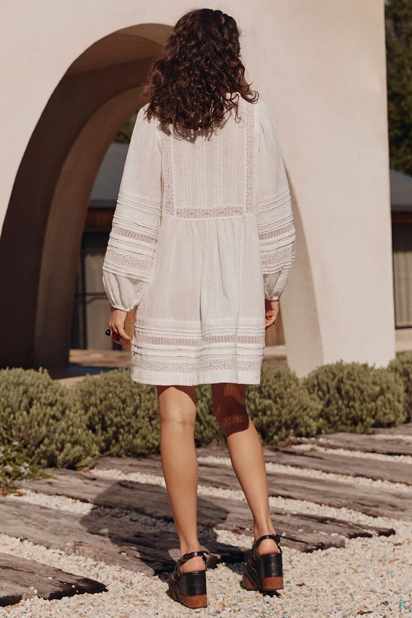 Comfortable and Fashionable Stevie Lace Boho Mini Dress