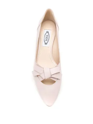 Classy High Heels Cuoio T35 36B Fiocco Logo Tod's
