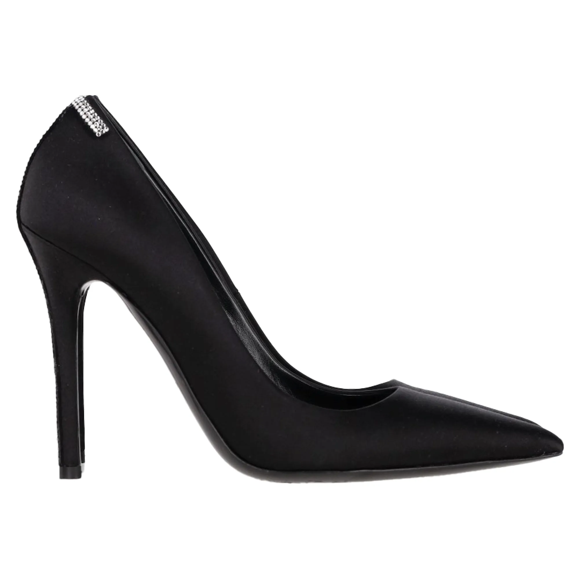 Tom Ford 105mm Crystal-Embellished Pumps in Black Satin synthetic material Luxury Look