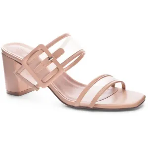 Women's Yippy Mesh Heel In Nude Classic Bridal Sandals Casual Evening Wear