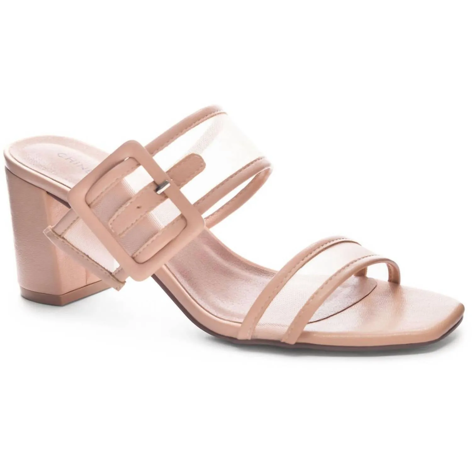 Women's Yippy Mesh Heel In Nude Classic Black Heels