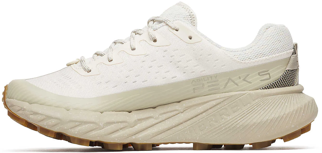 Merrell Agility Peak 5 Womens Trail Running Shoes - Cream Midfoot Wrap Tech stylish running shoes