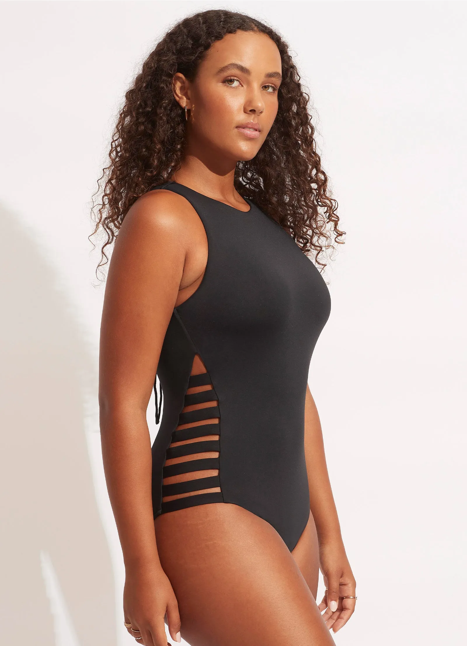 Seafolly Collective Multi Strap One Piece - Black Holiday Essentials