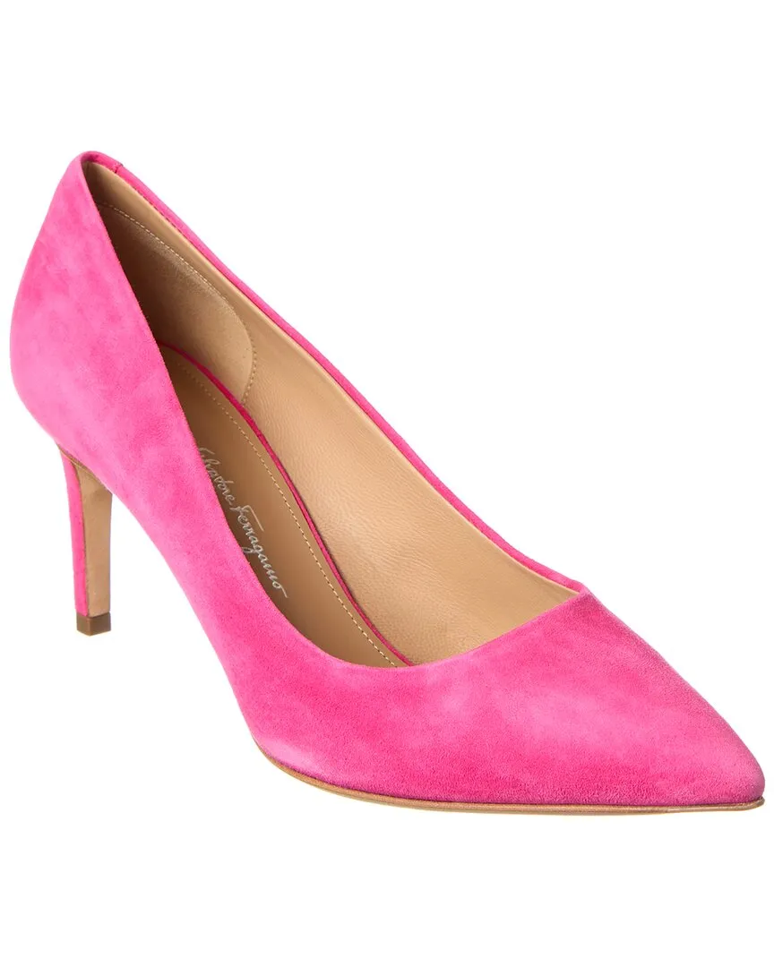 Classic Edge Ferragamo Ilary Suede Pump