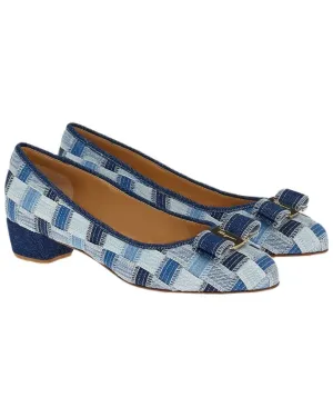 Ferragamo Varina Denim Pump Shock Resistance