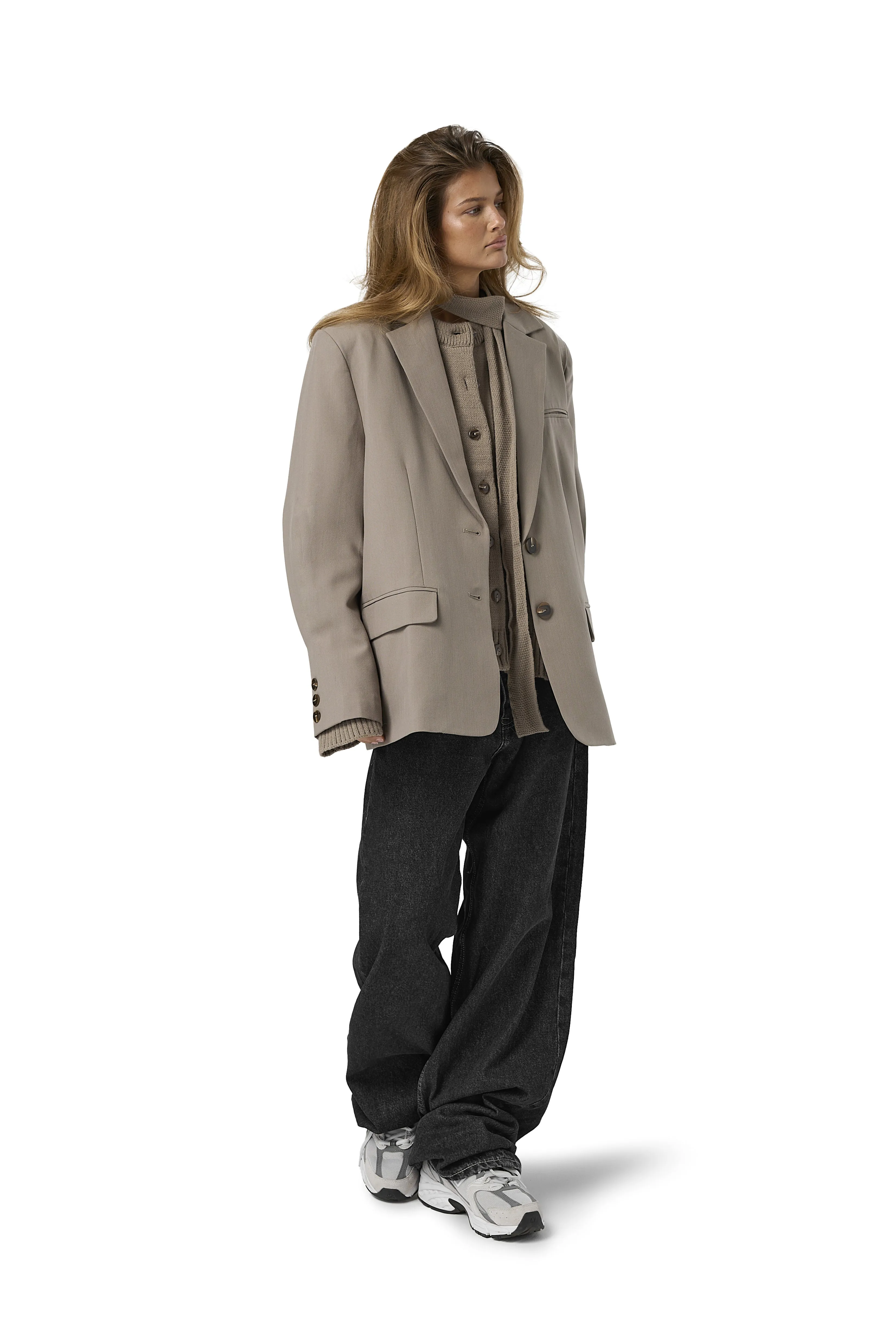 Fifth Blazer in Beige Reversible Style