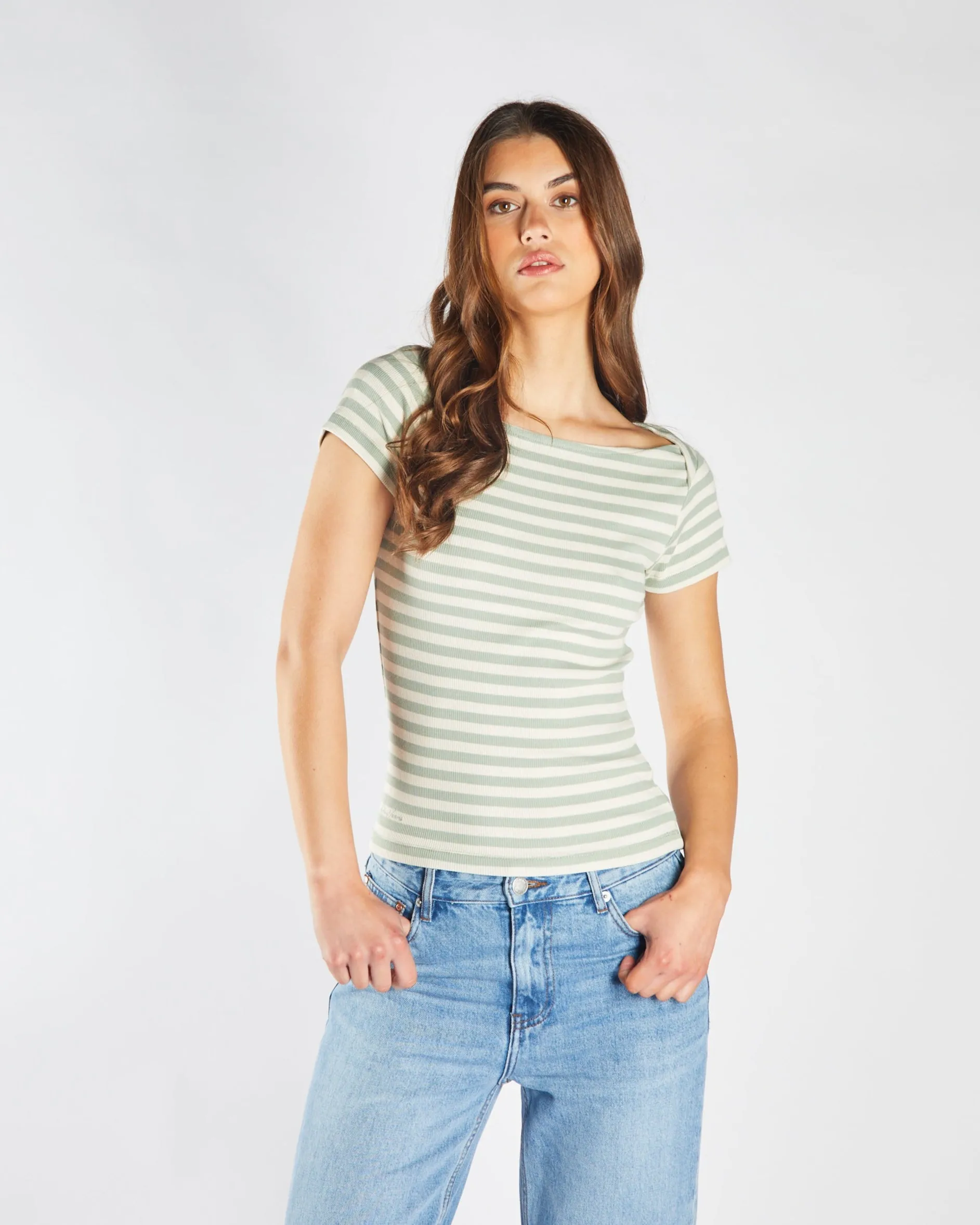 Finette Top Iceberg Green & Stone Fable Core