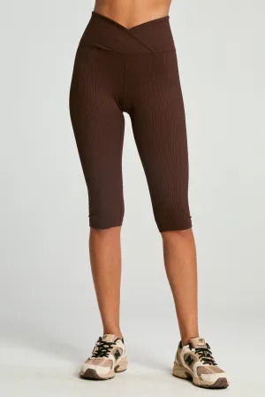 Cozy Design Thermal Warm All Ages Ribbed Veronica Capri