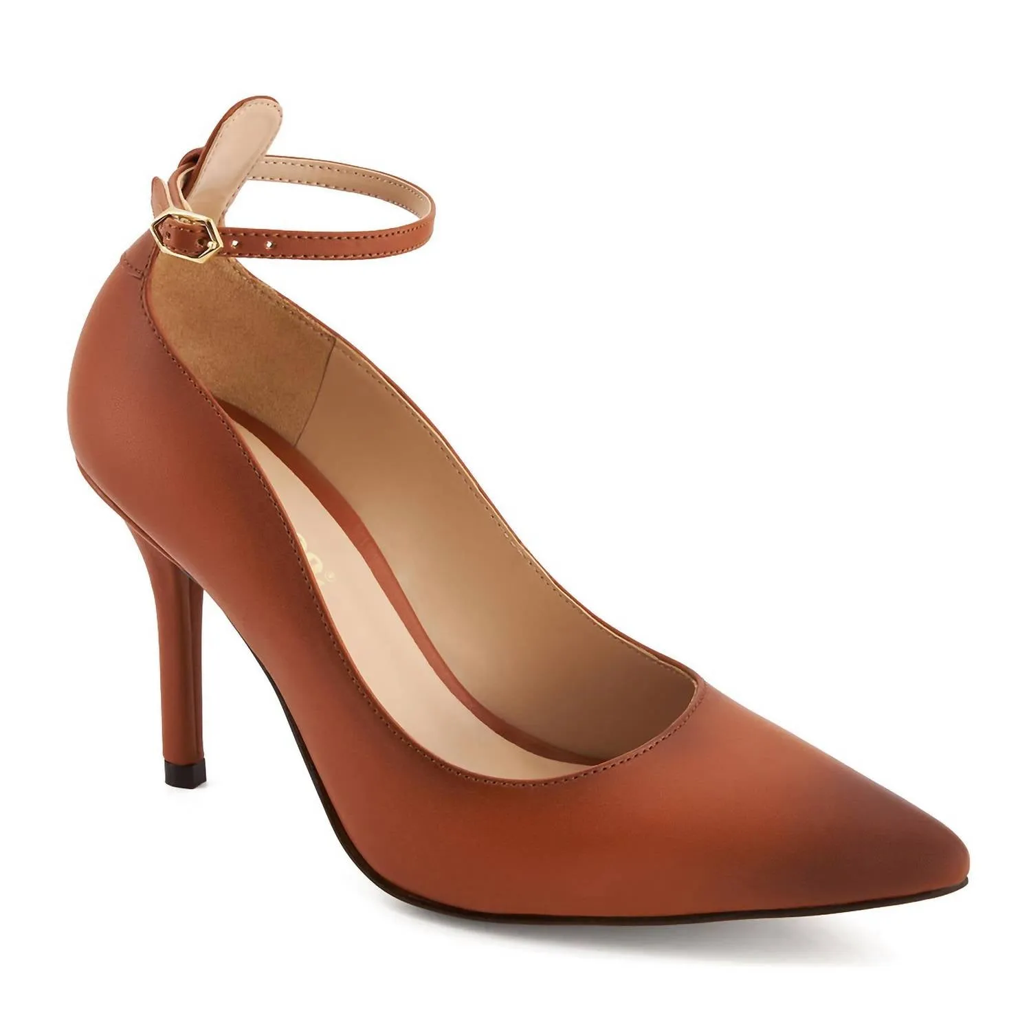 Women's Heels With Ankle Strap Pumps In Brown Urban Vibes