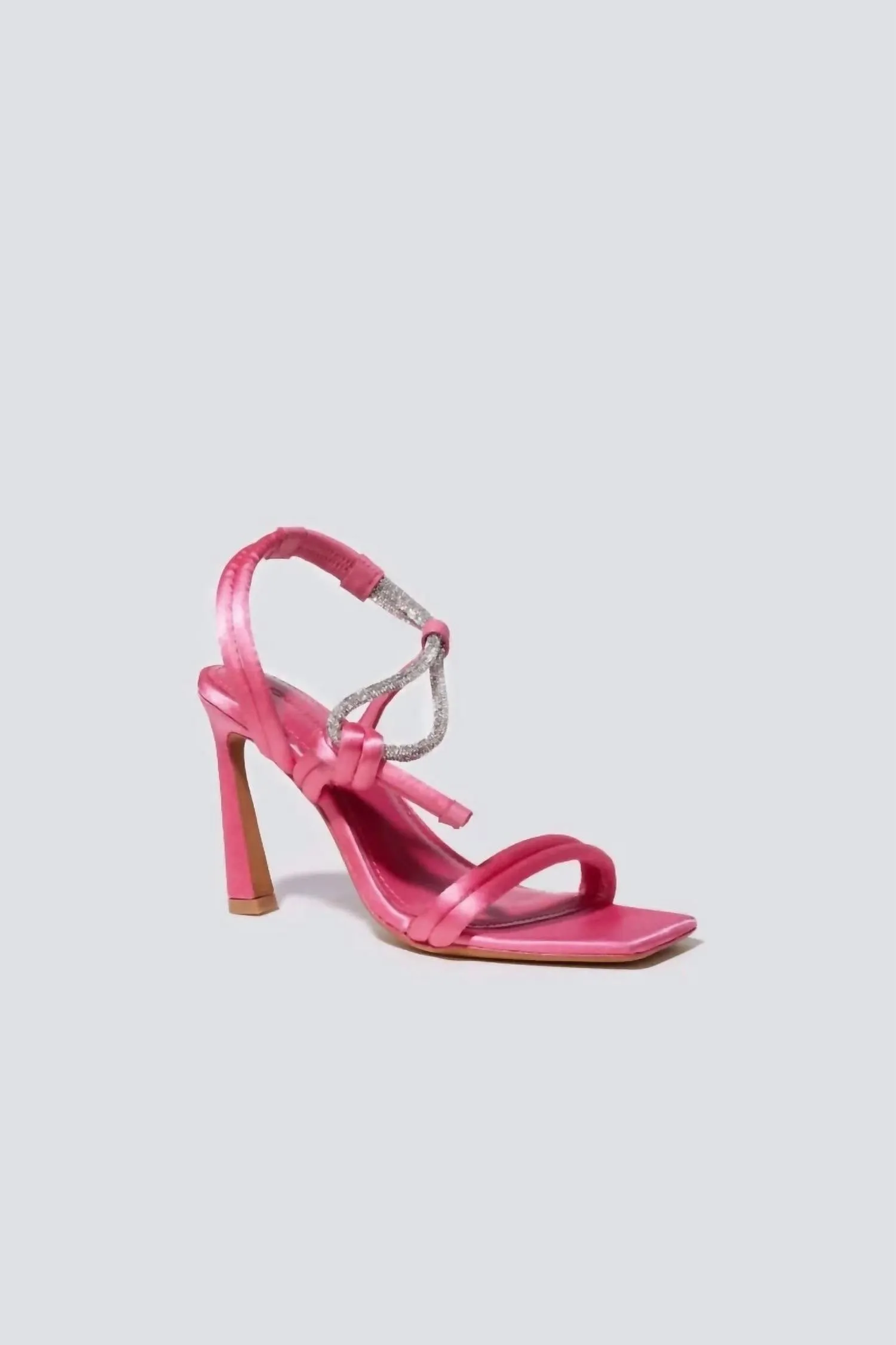 Cassie Crystal Strappy Sandal In Punch Responsive