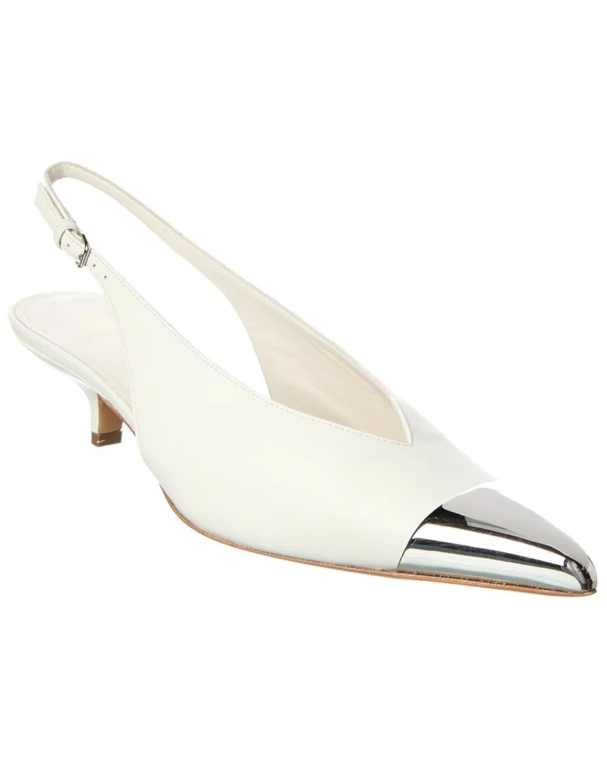 Season Vibe Sportmax Liuti Leather Slingback Pump