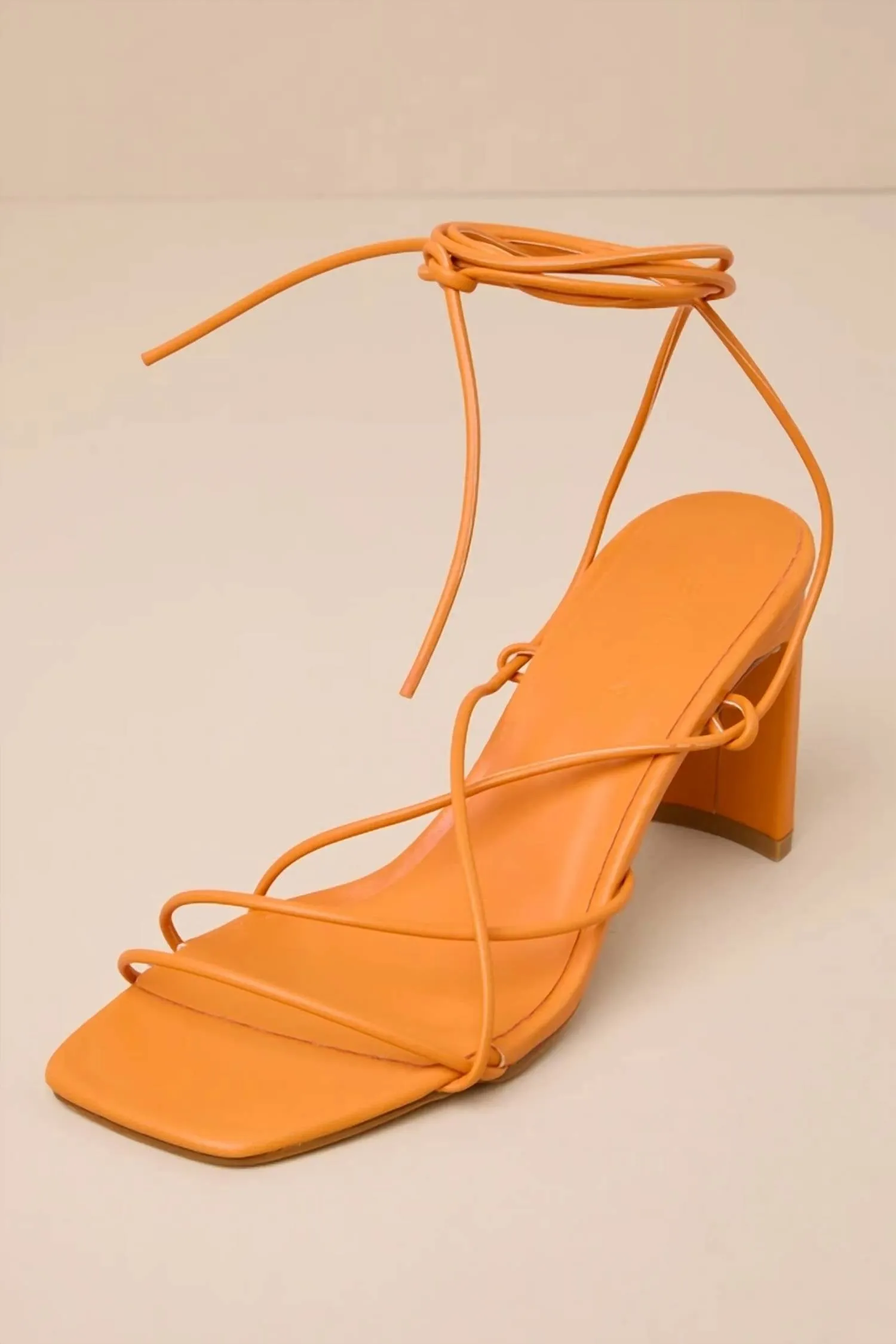 Fresh Edge Women Beatrice Heel In Tangerine