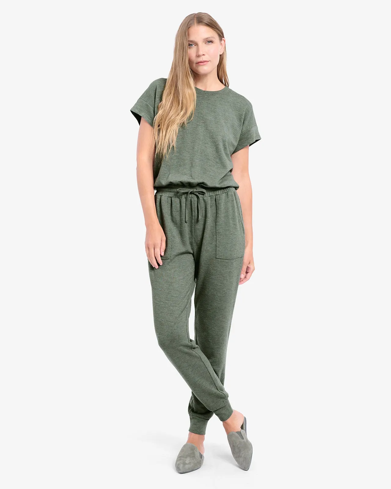 Kay Short Sleeve Jumpsuit Charming Style Body Flow