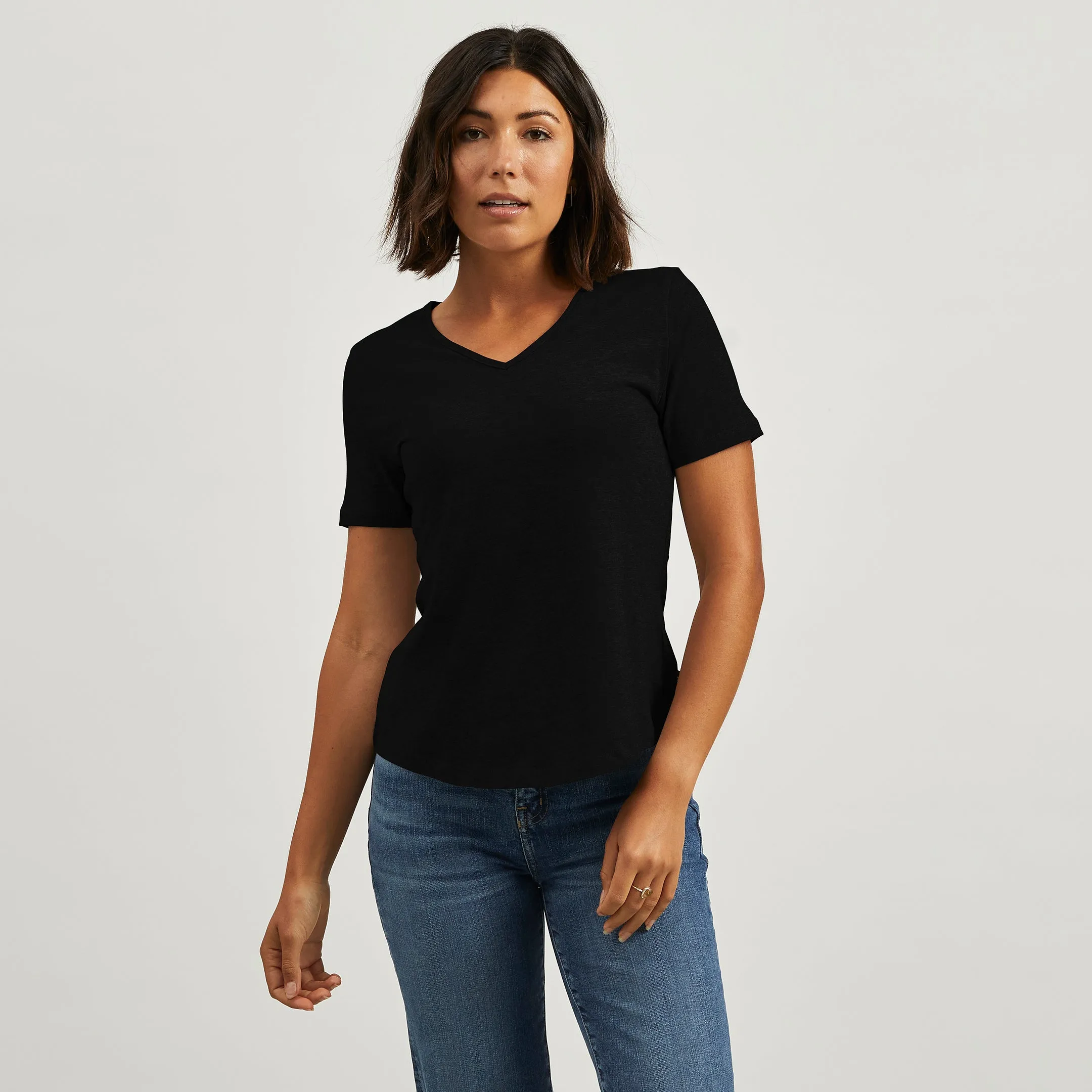 Hemp V-Neck Tee certified Bold and Comfortable