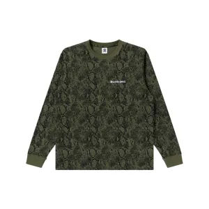 Quick Access OE LOGO PYTHON L/S TEE OLIVE