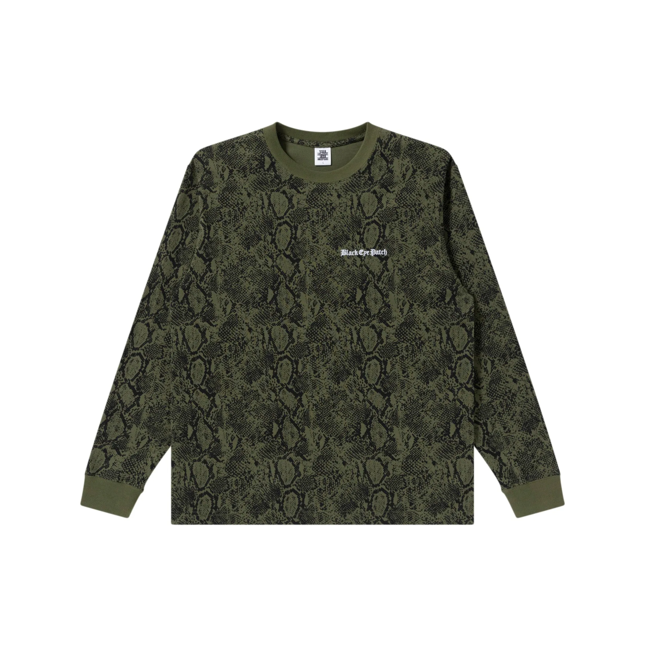 Quick Access OE LOGO PYTHON L/S TEE OLIVE