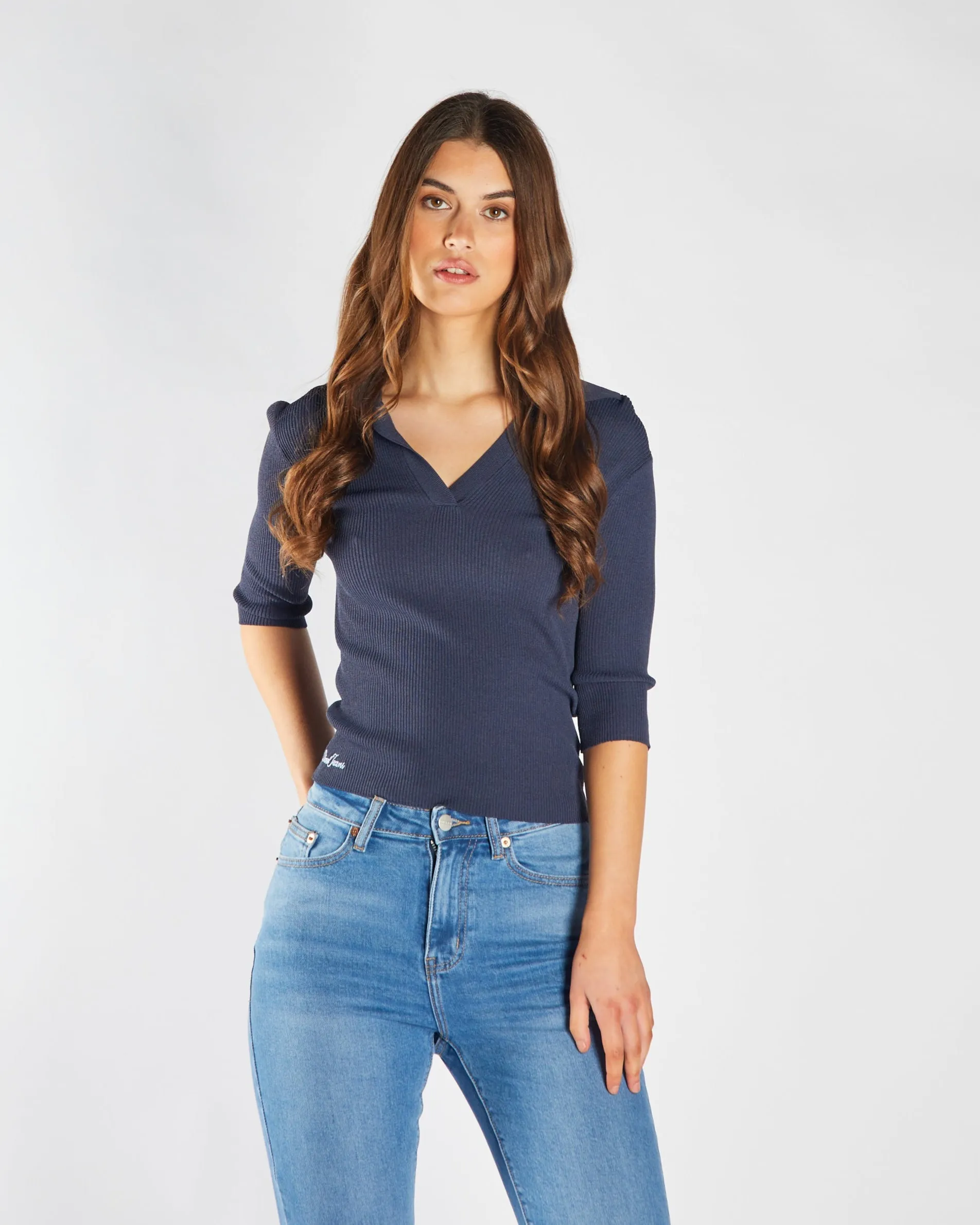 ShapeRetentionCloth Floretta Knit Blue Nights