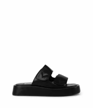 Women's Emie Vegan Platform Sandals In Black Retro Sandals