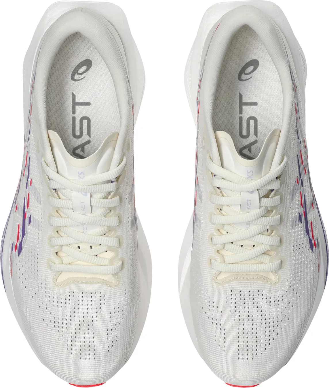 Asics SonicBlast Womens Running Shoes - White Podular Sole Snug Collar