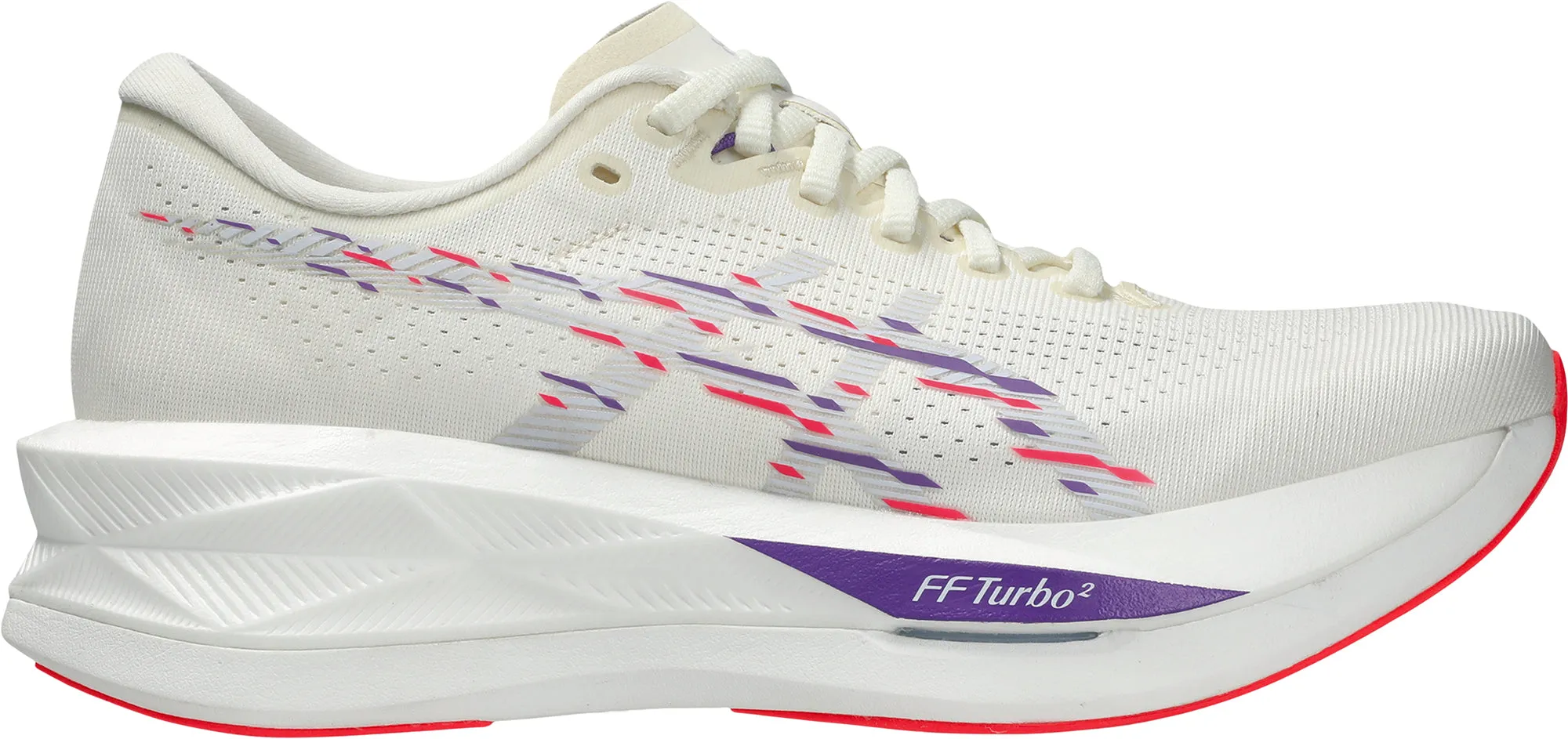 Asics SonicBlast Womens Running Shoes - White Aerodynamic Sole Design