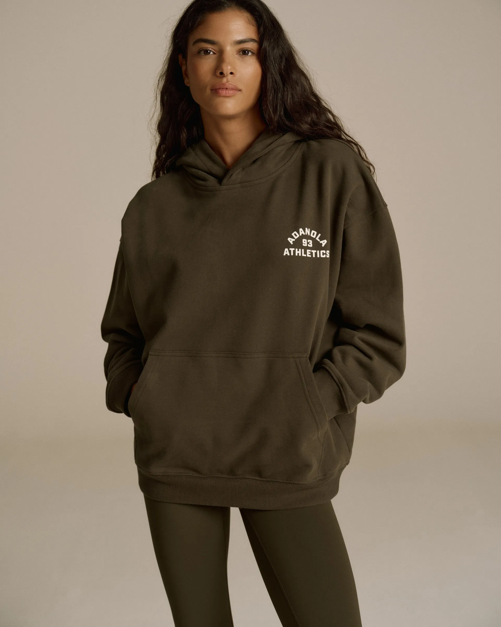 Campus Oversized Hoodie - Fern Green Warm Layer