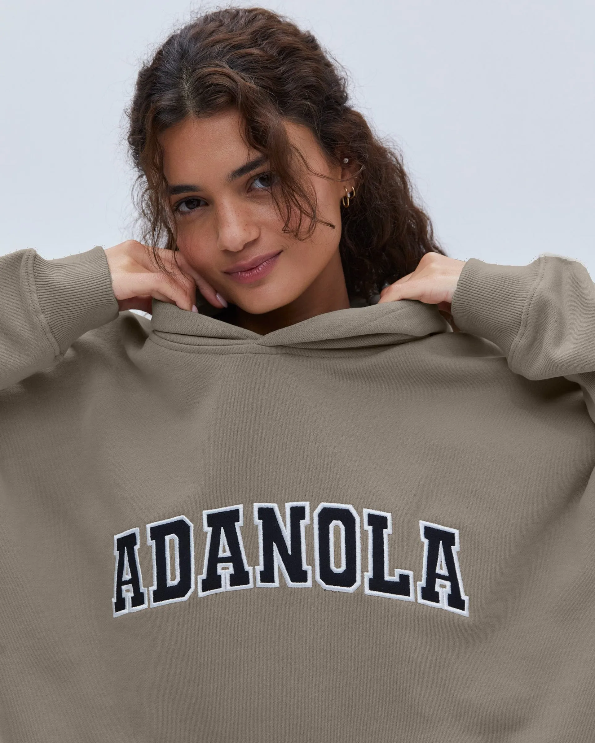 Varsity Oversized Hoodie - Clay Beige Sports Apparel