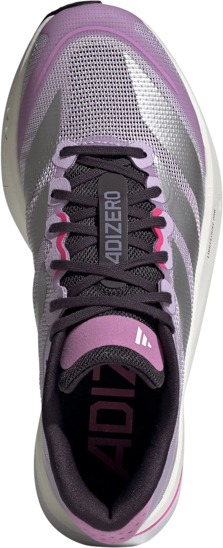 adidas Adizero Boston 13 Womens Running Shoes - Purple Hydrolock Water Resistance Tensile Strength Weave