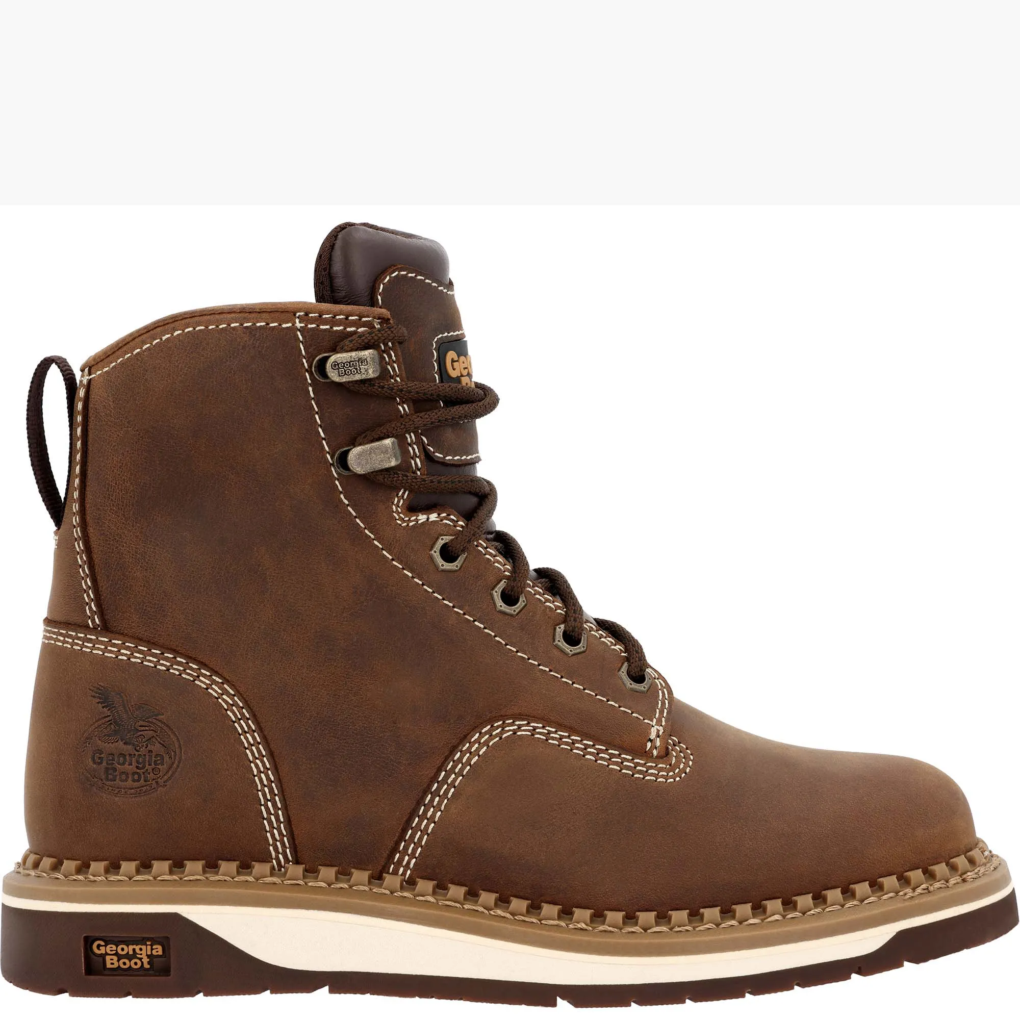 Georgia Boot AMP LT Wedge Women's Work Boot chemical-resistant Cushioned Base