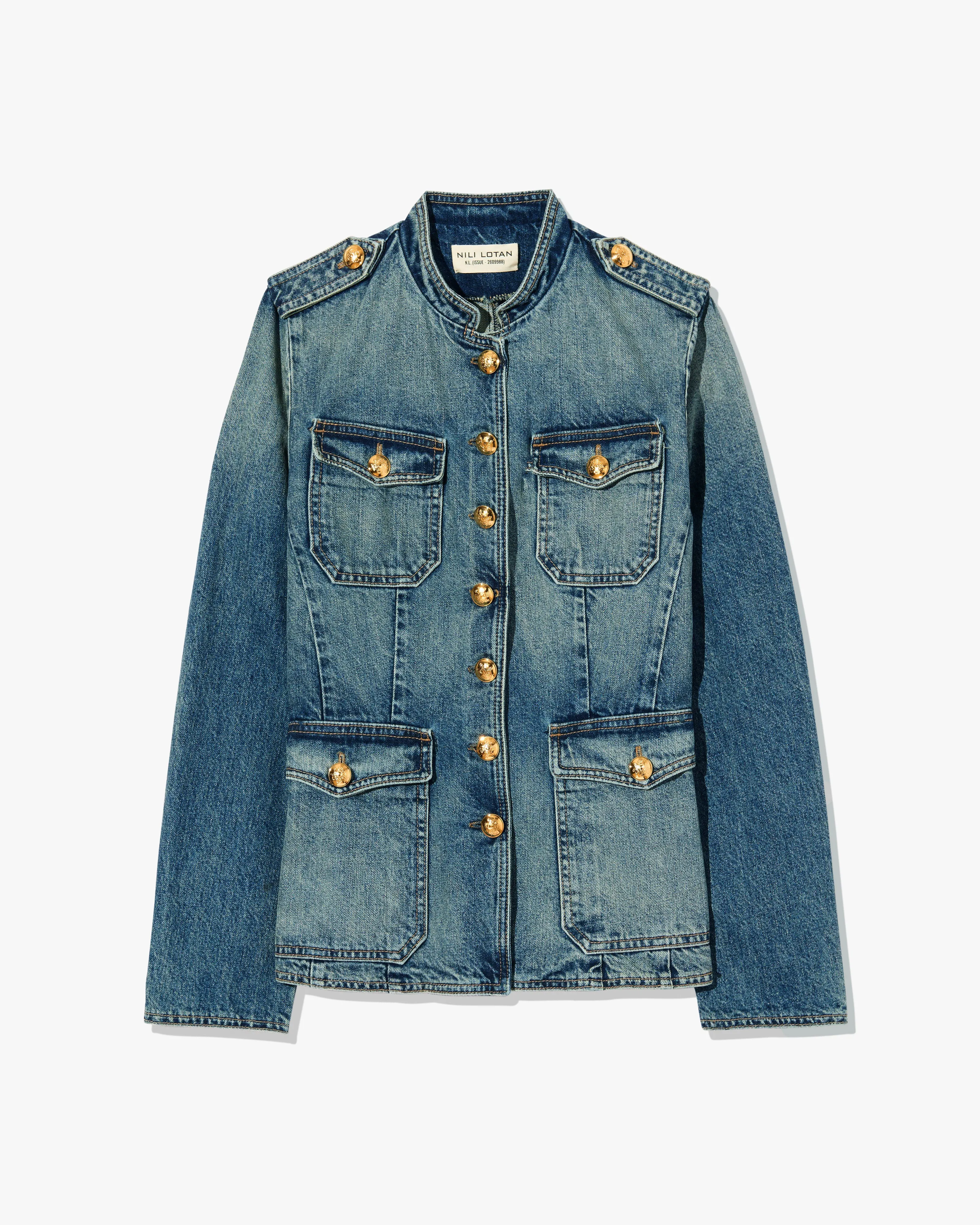 Double layer fabric GERALDINE DENIM JACKET