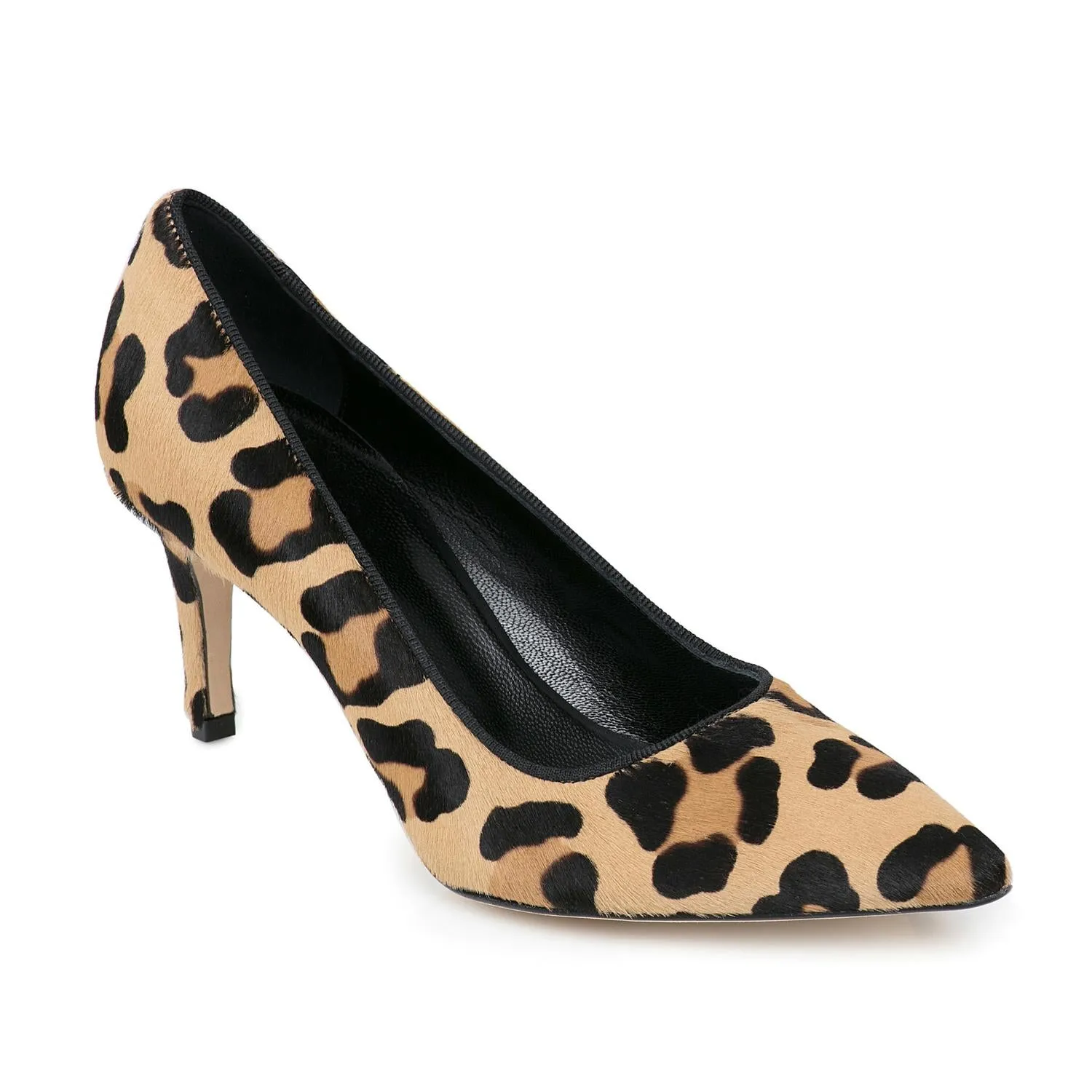 Women's Paige Leopard Pony Heels In Yellow/black Sophisticated Edge Romantic Wedding Shoes