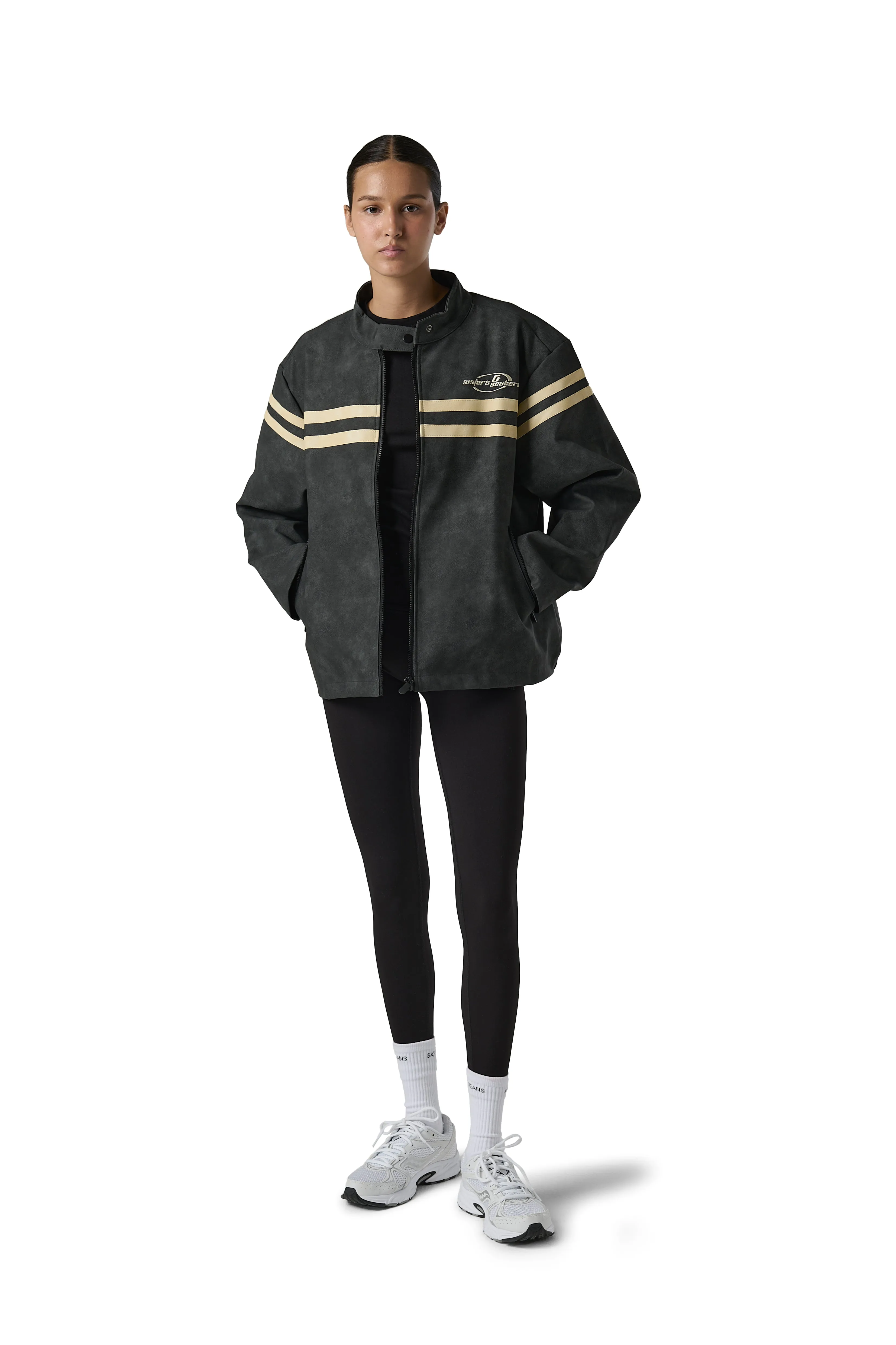 Grandpa Vegan Biker Jacket Cheap Nice