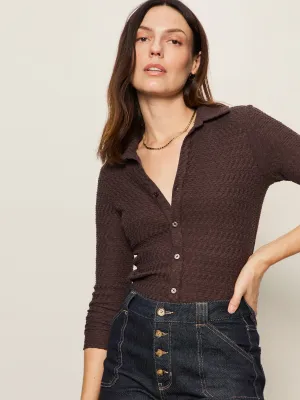 Textured Knit Dreamgirl Top Semi Sweet Award-winning