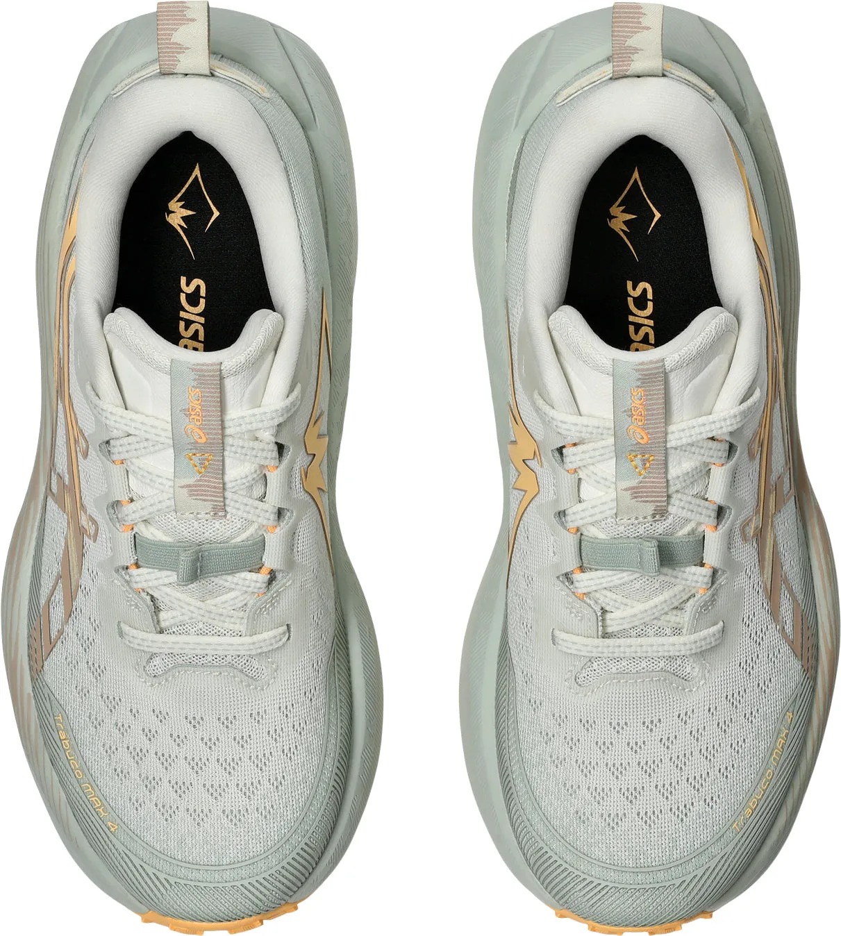 Asics Trabuco Max 4 Womens Trail Running Shoes - Green Moisture Management Fabric