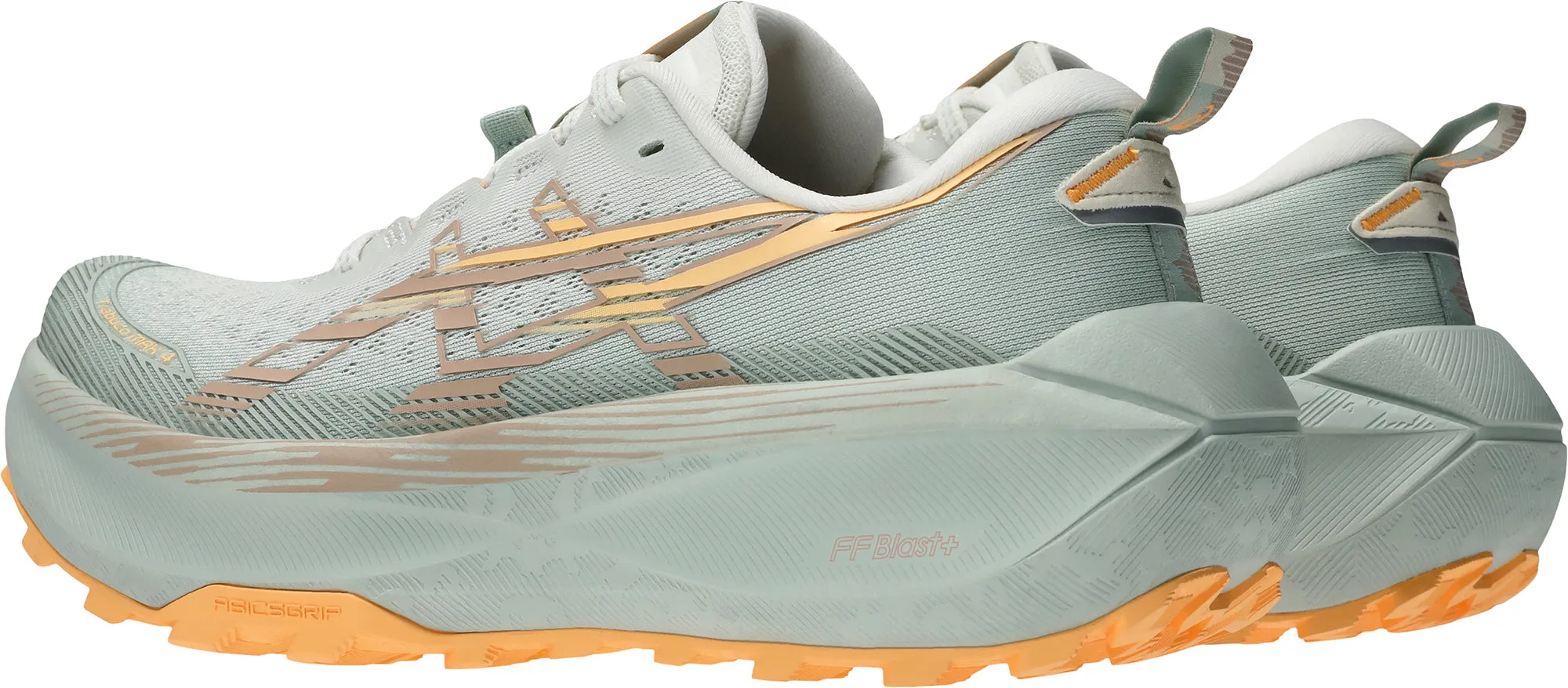 Asics Trabuco Max 4 Womens Trail Running Shoes - Green Compression Knit