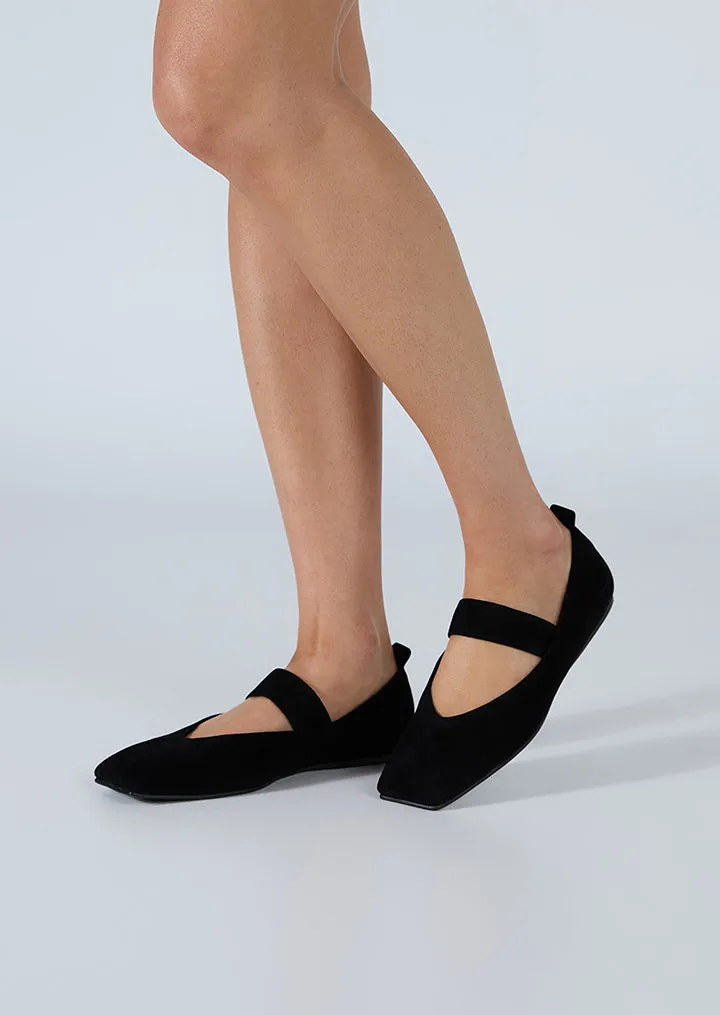 Hawaii Black Suede Light Step Footwear Spa day