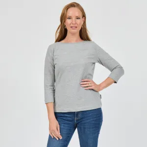 Streetwear attitude AntiPilling Treatment Heavy Cotton 3/4 Boat Tee