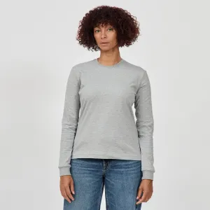 Heavy Cotton LS Crew Distressed Hem Finish LightweightBlend