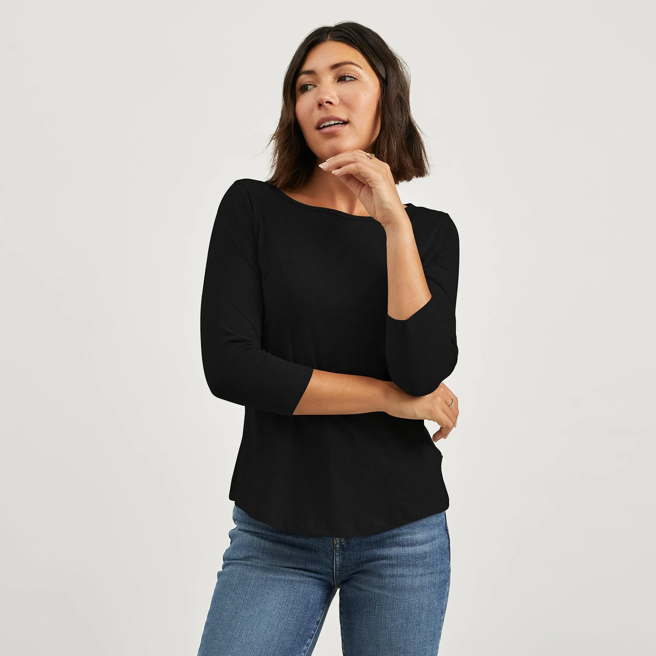 Hemp 3/4 Boat Tee Halloween