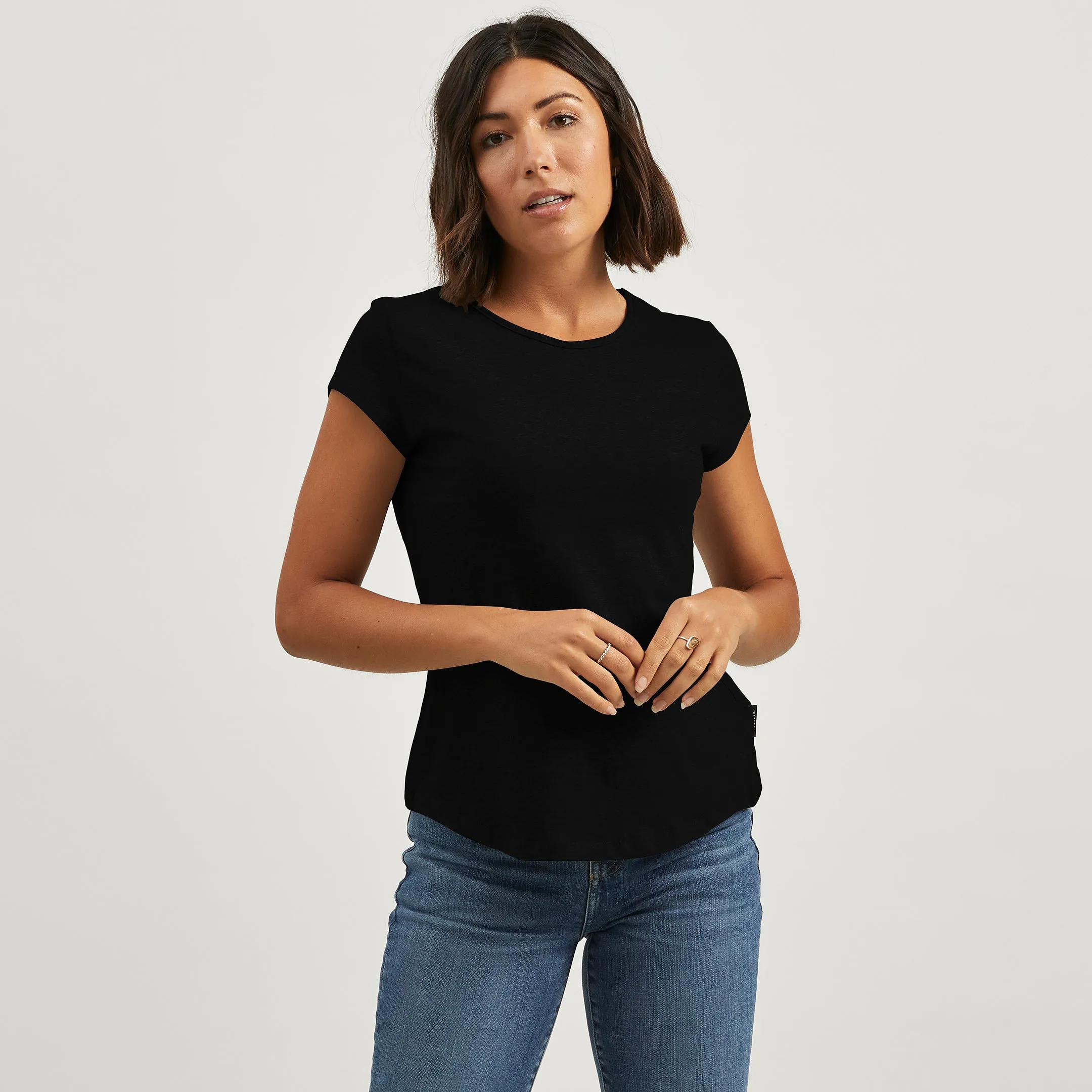 Hemp Cap Crew Tee Temperature Regulating Fabric