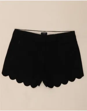 J. CREW Womens Chino Shorts US 0 XS W30  Black Linen Pocket Detail All Purpose Weave Design